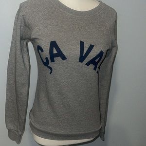 Whistles size xs small gray sweater shirt